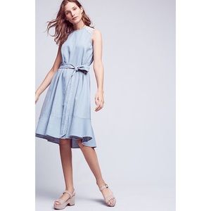 NWT Anthropologie Picnicker Denim Tank Dress Size Large